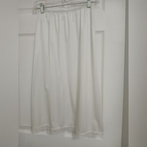 Deena White Half Slip